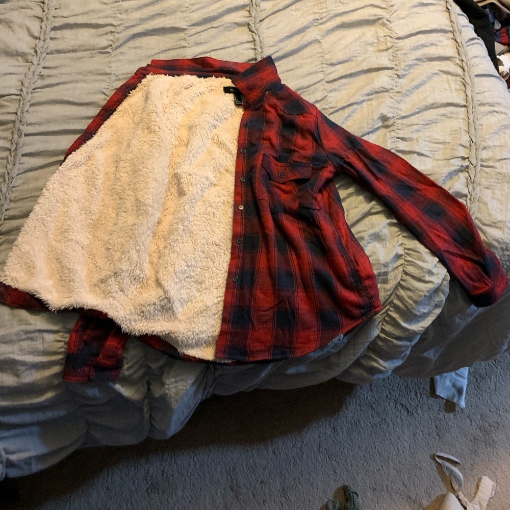 Fuzzy lined fleece